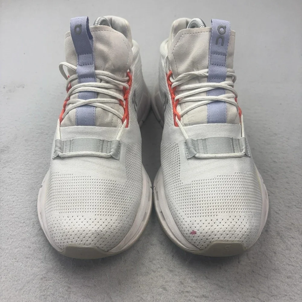 On Cloudnova Shoes Womens Size 9 White CloudTec Running Sneakers Mesh Athletic